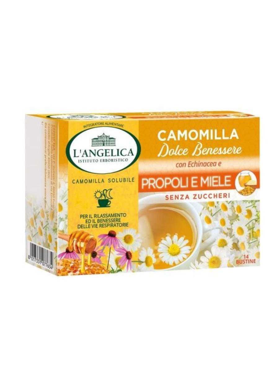 L'angelica Camomilla Dolce Benessere Con Propoli, Miele & Echinacea New