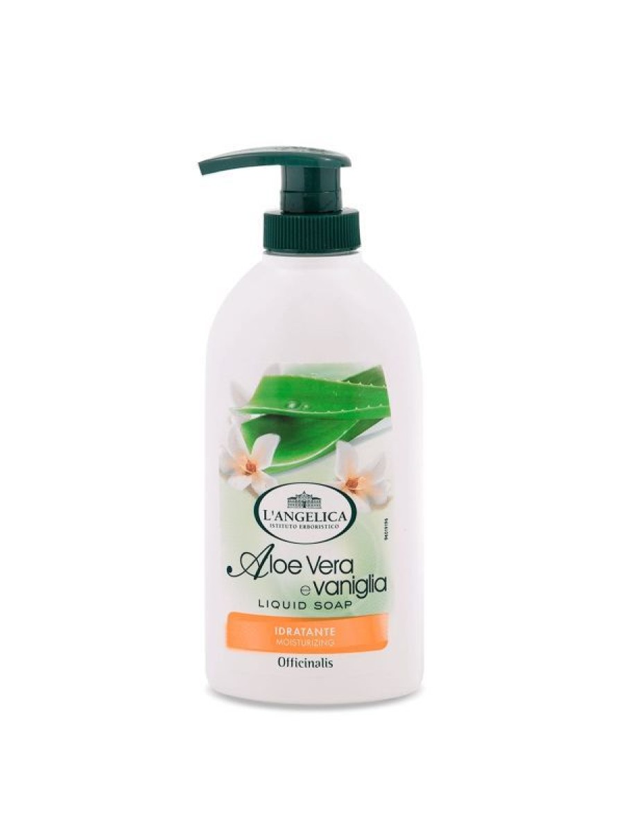 L'angelica Sapone Liquido Aloe Vera E Vaniglia New